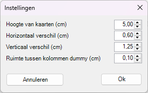 Formulier "Instellingen"